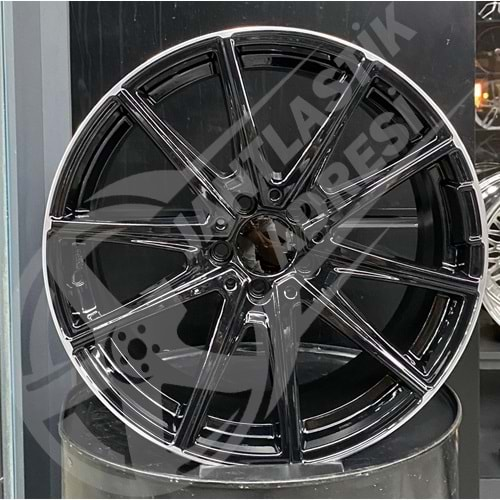 9.5X19 PCD 5X112 EMR A-331 Black ET48 66.6 Rear