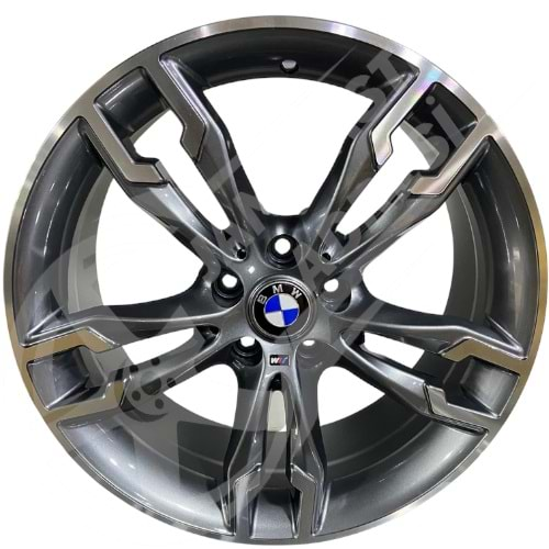 8.0X18 PCD 5X112 R1W-763 Grey Diamond ET35 66.6