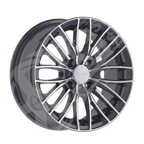 6.5X15 PCD 4X100 EMR-164 Palladium Polished ET35 67.1