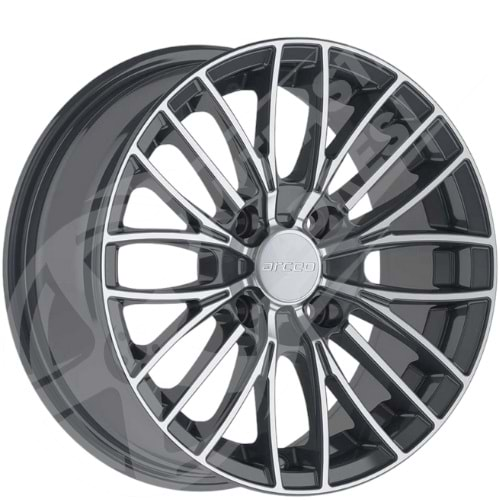 6.5X15 PCD 4X100 EMR-164 Palladium Polished ET35 67.1