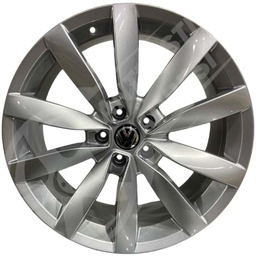 8.0X18 PCD 5X112 R1A-432 Silver Lugano ET41 57.1