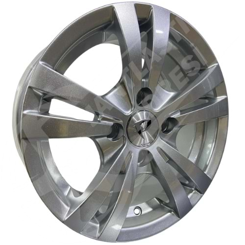 5.5X13 PCD 4X100 BK-001 Silver ET35 73.1