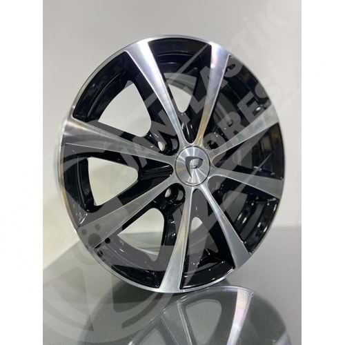 5.0X13 PCD 4X100 BK-5828 Black Machined ET30 73.1