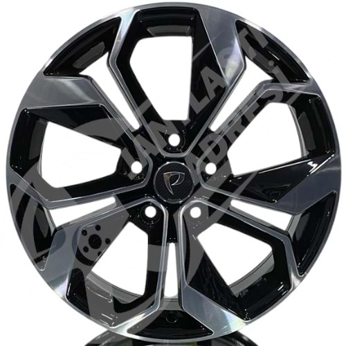 7.5X18 PCD 5X114.3 BK-5168 Black Machined ET45 66.1