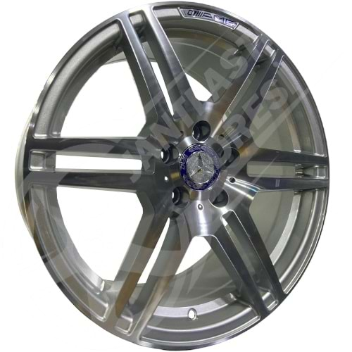 8.5X18 PCD 5X112 BK-3S1244 Silver Mercedes ET48 66.56