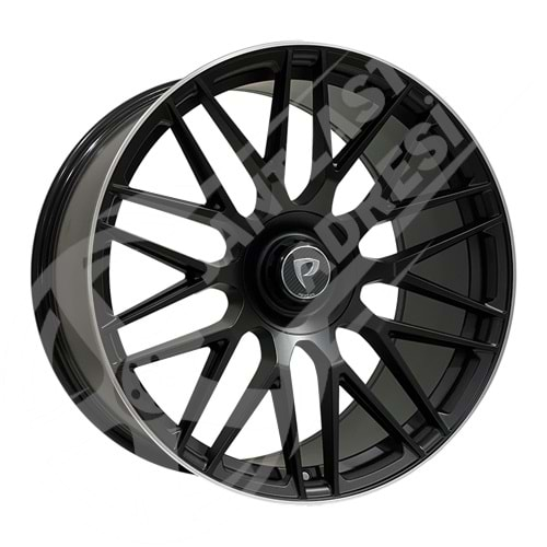 10X21 PCD 5X112 BKY-0207 Black Machined ET35 66.56