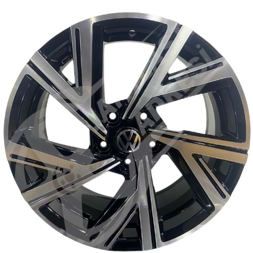 7.5X17 PCD 5X112 BK-5805 Black Machined ET45 57.1