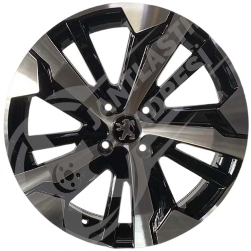 7.0X17 PCD 5X108 BK-5837 Black Machined ET45 65.1