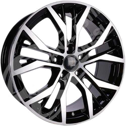 7.0X16 PCD 5X112 BK-713 Black Machined ET45 57.1