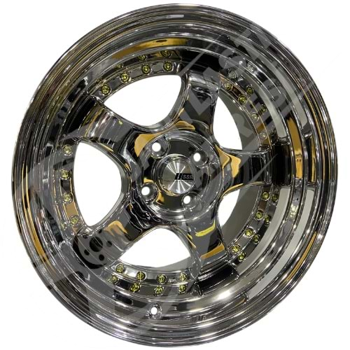 7.0X15 PCD 4X100 EMR-L002 Chrome SSR ET35 73.1