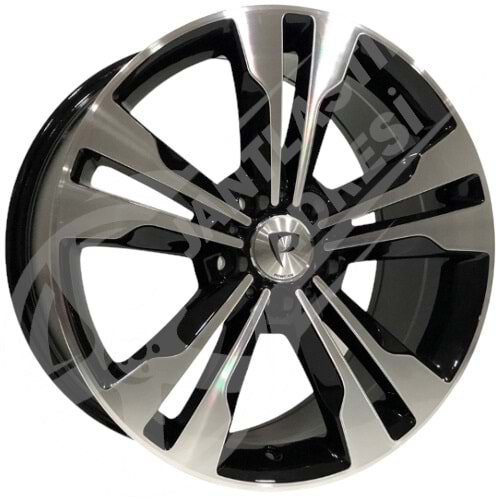 8.0X17 PCD 5X112 BK-754 Black Machined ET45 66.6