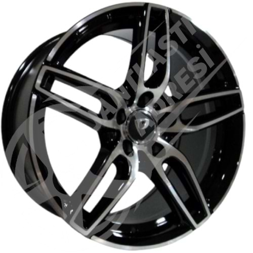 8.0X18 PCD 5X112 BK-5434 Black Diamond ET45 66.56