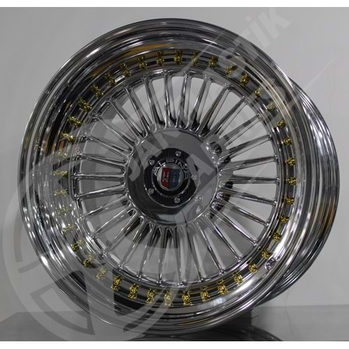 10X16 PCD 4X100 WRS-163 Chrome ET10 73.1