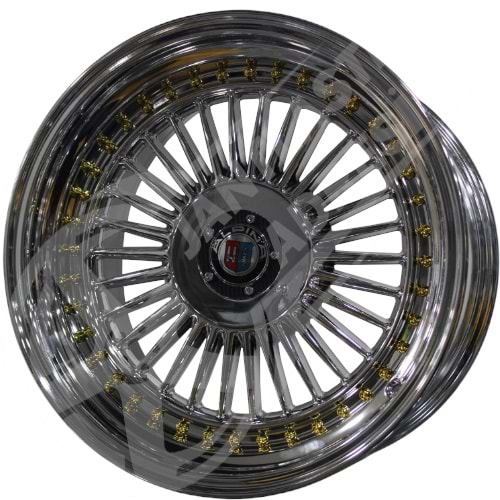 10X16 PCD 4X100 WRS-163 Chrome ET10 73.1