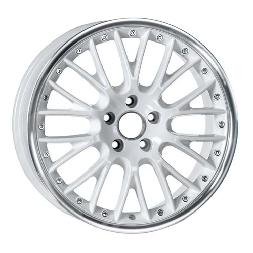 8.0X18 PCD 5X112 EMR E-441 White Lip Polished ET45 66.45