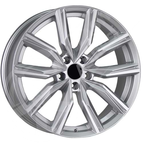 7.5X17 PCD 5X112 EMR-158 Crystal Silver ET42 57.06