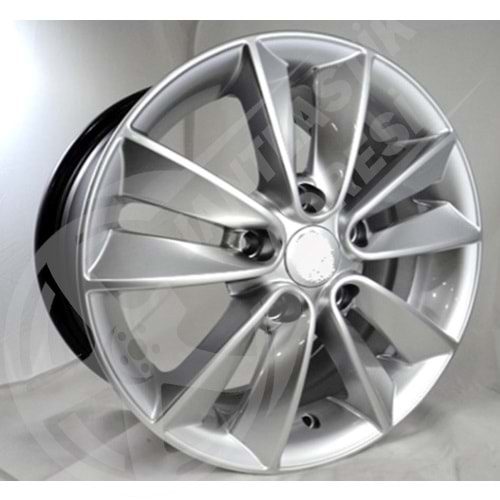 6.5X15 PCD 5X114.3 BK-587 Hyper Silver ET43 66.1