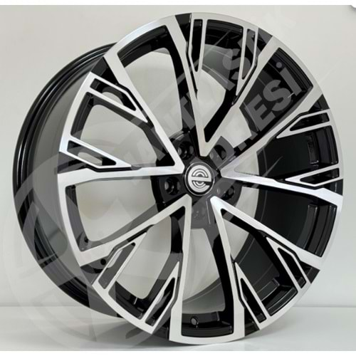 9.0X20 PCD 5X112 EXP HA-0009 Black Machined ET32 66.45