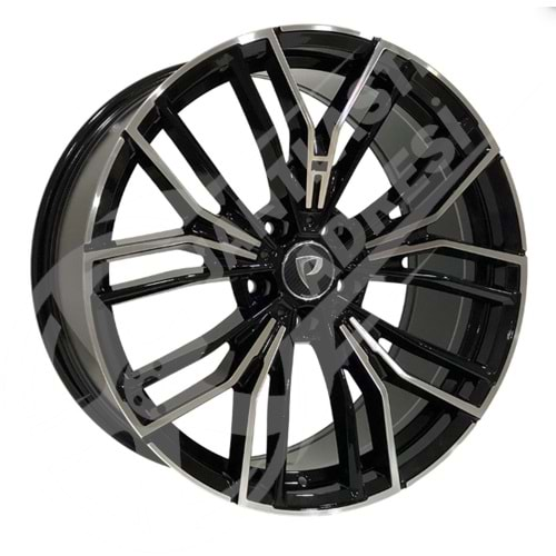 8.0X19 PCD 5X120 BK-5964 Black Machined ET34 72.6