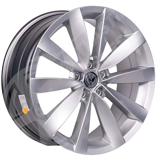 7.5X17 PCD 5X100 R1A-433 Silver ET41 67.1