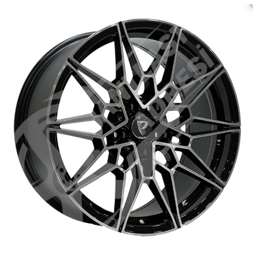 8.0X19 PCD 5X120 BKY-1027 Black Diamond ET34 72.56 Front