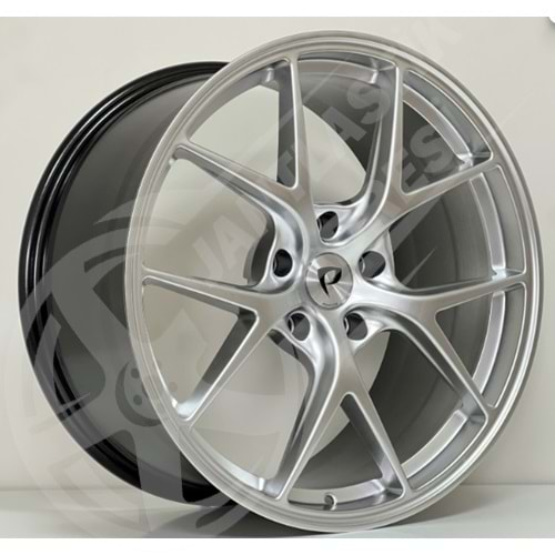 8.5X19 PCD 5X112 BK-3S007 Hyper Silver ET30 66.56