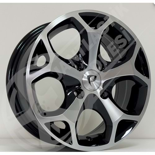 6.0X14 PCD 4X108 BK-386 Black Machined ET35 63.4
