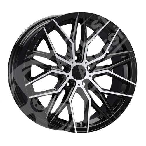 7.0X17 PCD 5X100 ARC G6947 Black Diamond ET35 57.1