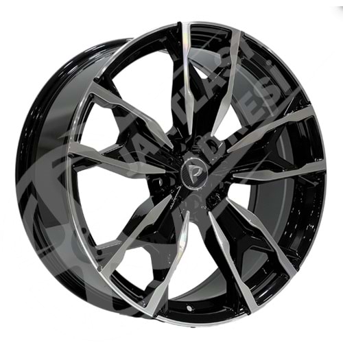 8.0X20 PCD 5X112 BKY-0204 Black Machined ET30 66.6