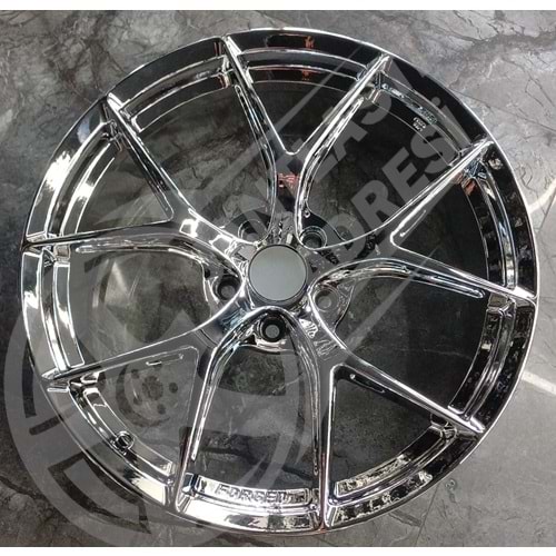 9.5X19 PCD 5X112 R1W-5423 Chrome ET35 66.6