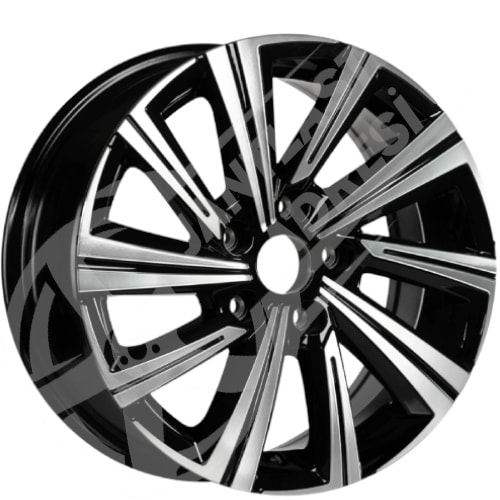 7.0X16 PCD 5X108 EMR S-1005 Black Diamond ET35 67.1