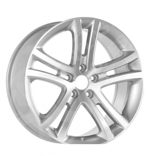7.5X17 PCD 5X100 EMR S-1035 Silver Diamond ET35 73.1