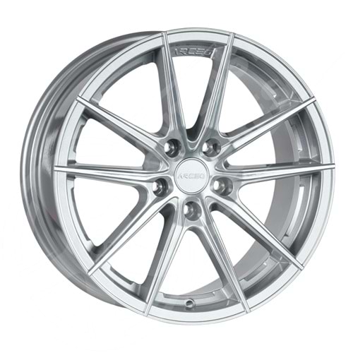 7.5X17 PCD 5X98 ARC G708 Silver Diamond Monaco ET35 58.1
