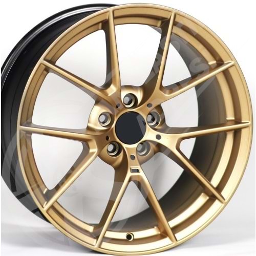 9.5X19 PCD 5X120 R1A-512 Matt Gold ET38 72.6