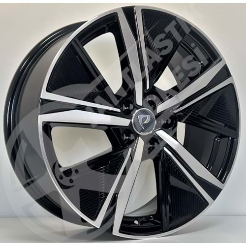 7.0X17 PCD 5X108 BK-1187 Black Diamond ET40 65.1