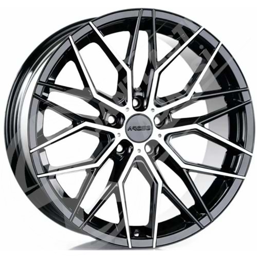 18X8 JANT ARC G6948 5X108 ET35 73,1 BLACK DİAMOND VALENCİA