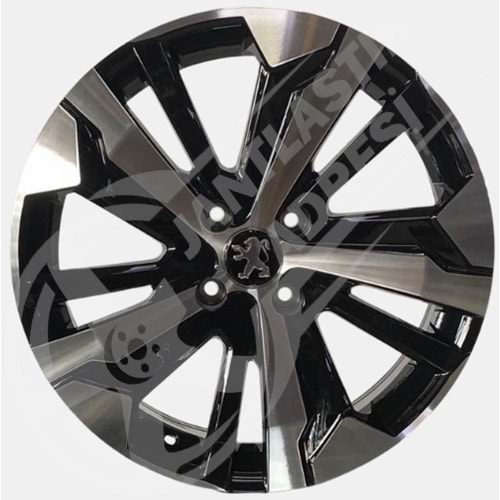 7.0X16 PCD 5X108 BK-5837 Black Machined ET35 65.1