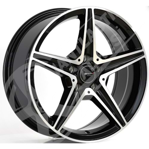 7.5X17 PCD 5X112 PRO-L75261 Black Machined ET35 66.56