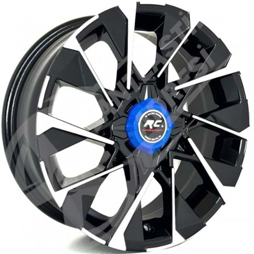 6.5X16 PCD 4X100 RC-420 Black Diamond ET35 60.1