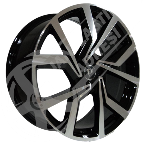 6.0X14 PCD 5X100 BK-5125 Black Machined ET35 57.1