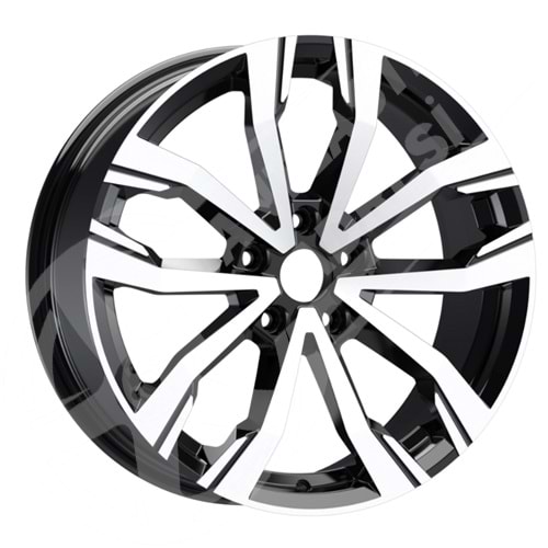 7.5X18 PCD 5X114.3 EMR S-1054 Gun Metal Diamond ET40 66.1