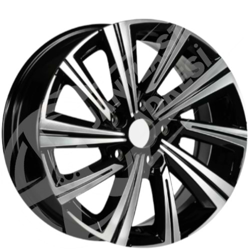 7.0X16 PCD 5X98 EMR S-1005 Black Diamond ET35 58.1
