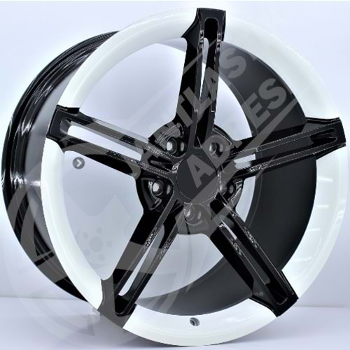 19X8,5 JANT BKYS 1178 5X112 ET35 66,5 BLACK WHİTE TAYCAN İTHAL