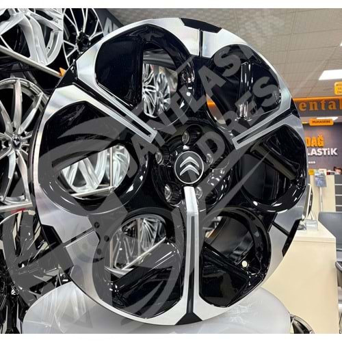8.0X19 PCD 5X114.3 Citroen ORJ. Black Diamond ET43 65.1