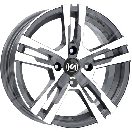 14X5,5 JANT KM 834 4X100 ET35 67,1 GUN METAL DİAMOND