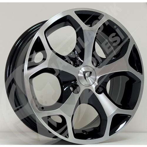 6.5X15 PCD 4X108 BK-386 Black Machined ET45 63.4