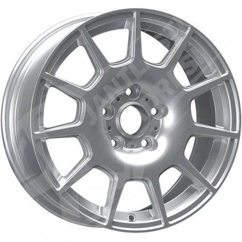 7.5X17 PCD 5X100 EMR-7793 Gloss Silver ET42 67.1
