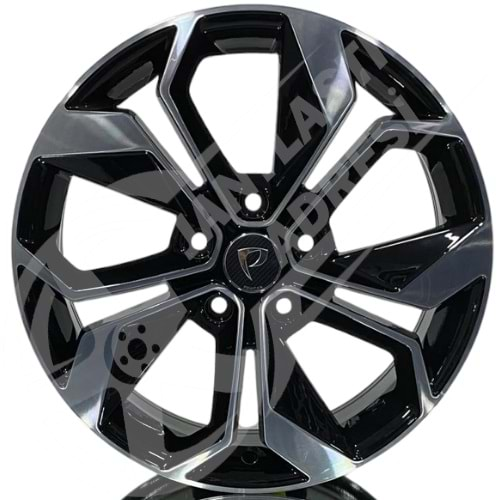 7.5X17 PCD 5X114.3 BK-5168 Black Diamond ET45 66.1