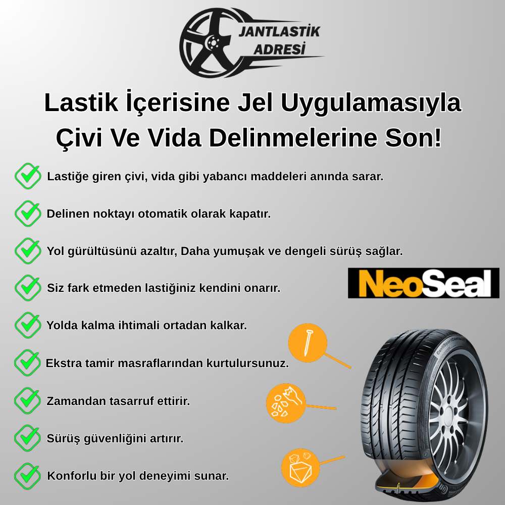 İzmir’de Lastik İçine Jel Uygulamasıyla, Çivi ve Vida Delinmelerine Son!